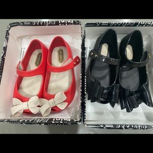 Mini Melissa toddler shoes size 7c